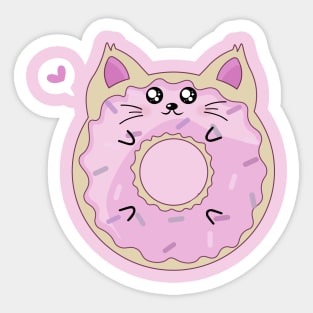 Donut Cat Sticker